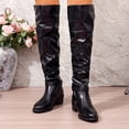 thumbnail image 2 of Bottes d'Hiver pour Femmes au-Dessus du Genou Décontractées Intérieur/extérieur, 2 of 9