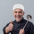 thumbnail image 2 of White Chef Hat for Kitchen Cooking Breathable Cloth Material One Size Fits All, 2 of 8