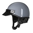 thumbnail image 1 of koolsoo Motorbike Helmet Comfortable Adjustable Head Circumference Half Hood Helmet Gray M, 1 of 1