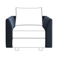 thumbnail image 1 of HONBAY Module d'Accoudoir Latéral en Velours pour Canapé Sectionnel Modulaire Paire d'Accoudoirs, Bleu Marine, 1 of 4