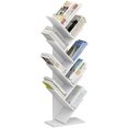 thumbnail image 1 of HOMEFORT Bibliothèque en Bois 9 Étagères Pouvant Contenir jusqu'à 5 Kg par Étagère (Blanc), 1 of 5