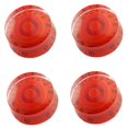thumbnail image 1 of Luckyn 4 Pcs Multi Couleur LP Guitare Électrique Volume Bouton Haut Chapeau Vitesse Control Boutons de Guitare Rouge, 1 of 7