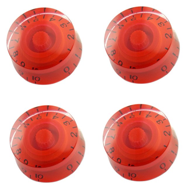 Luckyn 4 Pcs Multi Couleur LP Guitare Électrique Volume Bouton Haut Chapeau Vitesse Control Boutons de Guitare Rouge