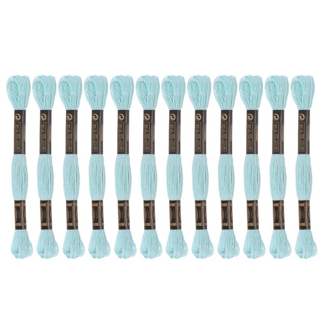 Unique Bargains Fil à Broder Bleu Lac, 8 m - 12 Écheveaux
