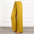thumbnail image 2 of Dealovy Yoga Pants for Women Casual Loose Comfy Solid Color Full Length High Waisted Drawstring Lounge Pants, 2 of 6