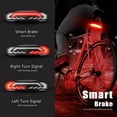 thumbnail image 4 of WSDCAM 2 Pack Bike Tail Light with Turn Signals and Brake Light Bike Horn Alarm with Remote,Smart Auto on/off Rechargeable Waterproof Rear Bike Light, 4 of 7