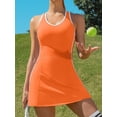 thumbnail image 4 of Charmo Robe de Tennis pour Femmes avec Soutien-Gorge Intégré et Poches, Shorts, Dos Nageur, Robes Athlétiques, 4 of 7