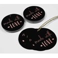 thumbnail image 4 of Inkdotpot Pack Of 100 Real Rose Gold Foil Paper Tags Made With Love Text Favor Hang Tags, 4 of 6