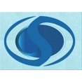 thumbnail image 1 of Ahgly Company Tapis d'Intérieur Rectangulaire Transitionnel Bleu Lavable à la Machine, 3 Pieds x 5 Pieds, 1 of 7