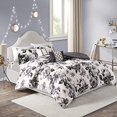 thumbnail image 2 of Intelligent Design Dorsey Floral Print Comforter Set Black/White Twin/Twin XL, 2 of 4