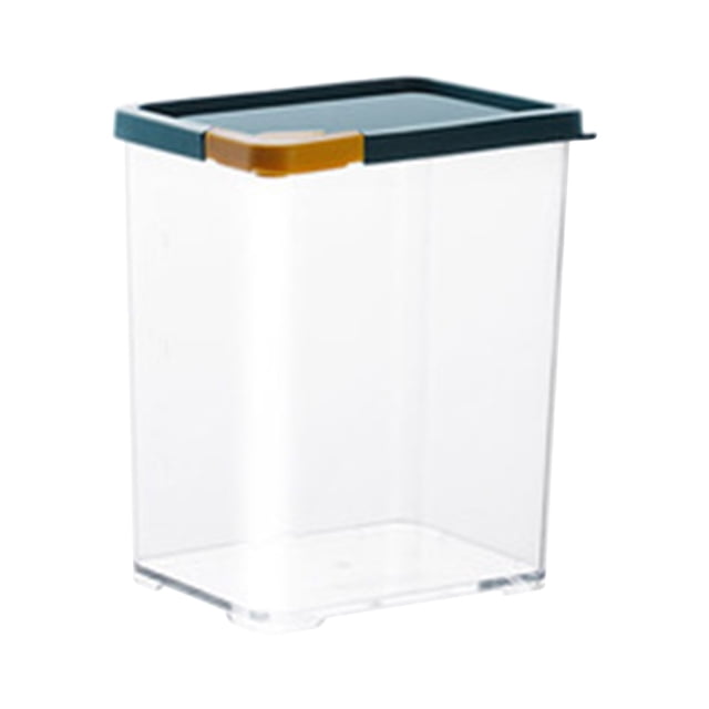 Bigersell Stackable Food Storage Containers with Lids Airtight Cereal Dispenser Dry Food Storage Containers for Cereal, Rice, Flour, Sugar Easy Open Canister Kitchen Pantry Storage Organization Blue