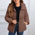 thumbnail image 2 of Womens Length Parka, Solid Color Oversized Hooded Extreme Warmth, Ultimate Winter Coat for Freezing Weather & Northern Climate LivingCoffeeM, 2 of 4