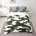 thumbnail image 2 of Ensemble de Lit Complet Camouflage avec Draps 7 Pcs Vert Armée Ensemble de Couette Camouflage Ensemble de Literie Camouflage Abstrait pour Enfants Garçons Adultes Ensemble de Lit Réversible, 2 of 5