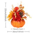 thumbnail image 3 of WHEANG Halloween Pumpkin Artificial Flower Arrangement Realistic Fall Centerpiece (Set Of 3), 3 of 5