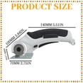 thumbnail image 3 of WHEANG Scissors Cordless Fabric Cutter Handheld Portable Rechargeable Carpet Cutter 240 Cardboard Cutter Scissors for Cutting Fabric Carpet Leather One Size Gray, 3 of 7