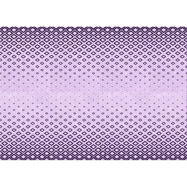 Ahgly Company Machine Washable Indoor Rectangle Transitional Purple Flower Purple Area Rugs, 2' x 4'