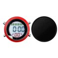 thumbnail image 3 of Abbracc Digital Alarm Clock Digital Clock Waterproof Radio Controlled Alarm Clock with Red-Black, 3 of 9