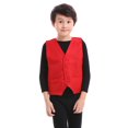 thumbnail image 1 of TOPTIE Kid Vest Volunteer Activity Waistcoat Party Costume Vests - RED, 1 of 8