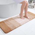 thumbnail image 1 of Luxury Bathroom Rug Mat, Extra Soft and Absorbent Bath Rugs, Non-Slip Plush Shaggy Bath Carpet Runner, Machine Wash Dry, Bath Mats for Bathroom Floor, Tub and Shower, 47x17, Beige, 1 of 6