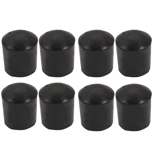 Unique Bargains 8 Pcs Embouts de Pieds en Caoutchouc Ronds pour Meubles Table Chaise Diamètre Intérieur 18mm