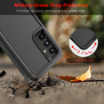 thumbnail image 5 of [PST] Samsung Galaxy A54 5G Hard Case, Anti-Drop Dual Layers Shockproof Heavy Duty Defender Hard Case Cover, 5 of 5