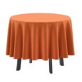 thumbnail image 1 of Vargottam Indoor/Outdoor Round Tablecloth 58 Inch Round Tablecloth Waterproof Patio Table Cloths, Spring/Summer Table Covers for Backyard Circular Table/BBQs/Picnic - Coral Orange, 1 of 7