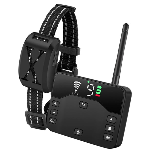 Fence Wireless Electronic Pet Fence 2-in-1 for 2 Dogs Trainer Waterproof, Up to 800ft Adjustable Electric Fence for Dogs, Anti-Barker, Training Collar Rechargeable, Pet Electric