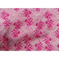 thumbnail image 4 of oneOone Cotton Poplin Fabric Leaves & Floral Block Printed Craft Fabric BTY 56 Inch Wide, 4 of 4