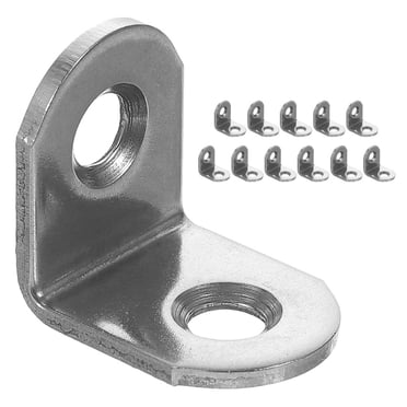 12 Pcs Équerres d'Angle Équerres d'Angle à 90 Degrés Petits Équerres d'Étagère Équerres en L pour Étagères
