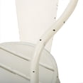 thumbnail image 4 of KOSSMAI 3-Piece Patio Outdoor Dining Table Set, Two Dining Chairs and one Dining Round Dining Table for Outdoor, Garden, Patio, White, 4 of 4