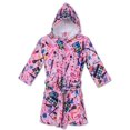 thumbnail image 1 of Up Past 8 Girls' Bathrobe Fuzzy Hooded Robe Sleepwear, 1 of 1