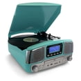 thumbnail image 1 of Trexonic TRX-16TRQ Rétro Sans Fil Bluetooth, Lecteur d'Enregistrements et de CD Turquoise, 1 of 5