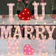thumbnail image 2 of POINTERTECK Warm White Alphabet Light Led Letter Light Sparkling Led Glitter Alphabet Sign Hanging Hole Night Light for Party Wedding, 2 of 5