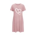 thumbnail image 4 of Rbaofujie Nuisette pour Femmes Nuisette Courte Surdimensionnée pour Femmes Robe Imprimée à Col Rond et Manches Courtes Pyjama Aguichant pour Femmes, 4 of 4