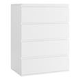 thumbnail image 3 of Homfa Commode Blanche à 4 Tiroirs, Armoire de Rangement Moderne pour Chambre, Commode Organisateur en Bois pour Salon, 3 of 7
