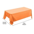 thumbnail image 3 of HHBEAUTY Rectangle Vinyl Tablecloth, Waterproof Spillproof Plastic Backed Table Cloth, Wipe Clean Table Cover for Dining, Buffet Parties and Camping (54" x 72"), 3 of 7