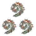 thumbnail image 3 of mmirethe Durable Artificial Flower Table Runner - Good Texture Exquisite Crafted Decoration Wedding Brown 3Set, 3 of 6