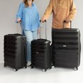 thumbnail image 2 of AIR CANADA Eerie – Ensemble de Bagages Rigides 3 Pcs, Léger, Valise Rigide Extensible avec Roues Pivotantes pour le Voyage. Valises Grandes 28 Pouces et 24 Pouces et Bagage de Cabine, 2 of 10
