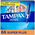 thumbnail image 1 of Tampax Pearl Tampons, with LeakGuard Braid, Super Plus Absorbency, Unscented, 1 of 23