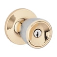 thumbnail image 1 of Weiser Beverly Keyed Entry Knobs en Bright Brass/Satin Chrome, 1 of 2