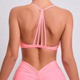 thumbnail image 4 of LSLJS Women Yoga Solide Froid Épaule Réservoir Blouse Tops Intimes, Sports Bras d'Apple, 4 of 4