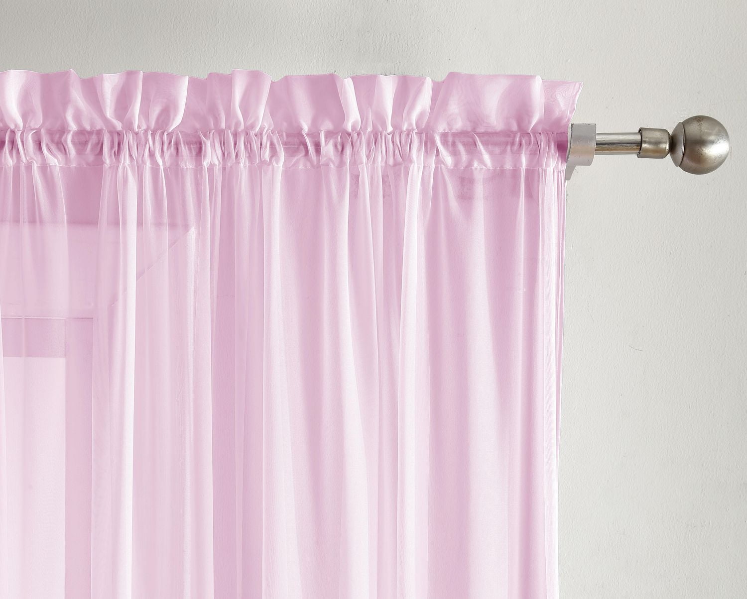 Panneau de fenêtre transparent, rideau - Paquet de 2
