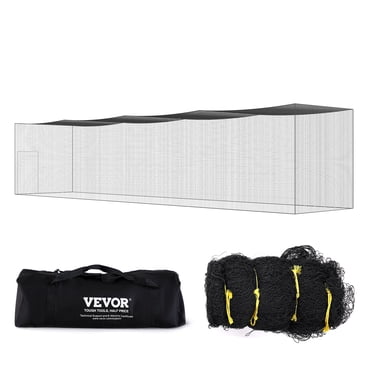 VEVOR Filet de Frappe pour Baseball, Filet Professionnel de Softball et de Baseball pour Frapper et s'Entraîner, Filet de Cage de Lancer Portable pour la Pratique avec Porte et Sac de Transport