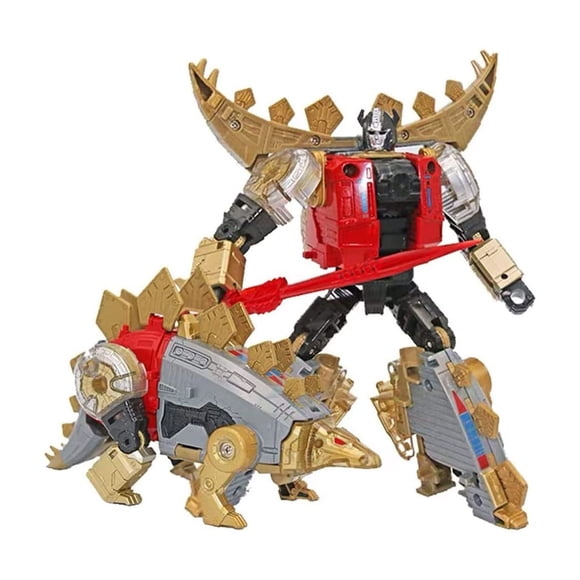 Transformer Toys Deformation Dinoking Volcanicus Grimlock Slag Sludge Snarl Swoop Slash Dinobots Combiner 5 in 1 KO Action Figure Model 8.5in(Colour: Snarl)