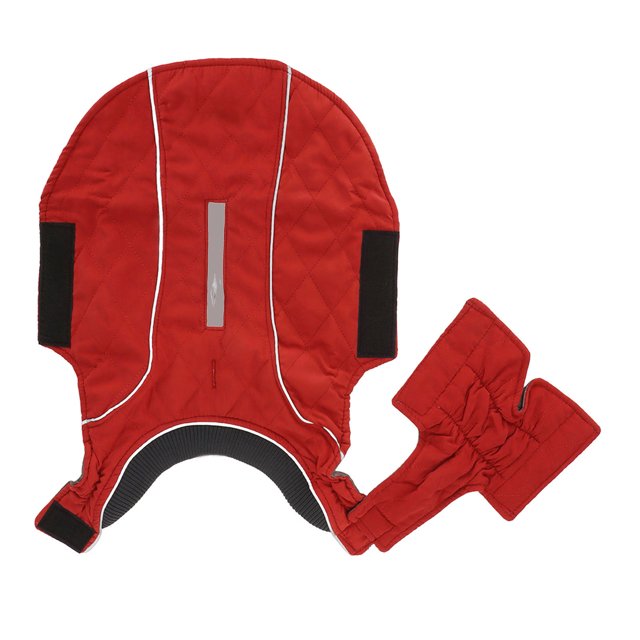 Dog Warm Vest, Loose Beautiful Guard The Hair Red Thicken Winter Pet Clothes For Medium Dogs Red