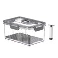 thumbnail image 2 of Vacuum Container Organizer for Vacuum Sealer W/ Lid Pantry Rectangle Grey 2.5L, 2 of 8