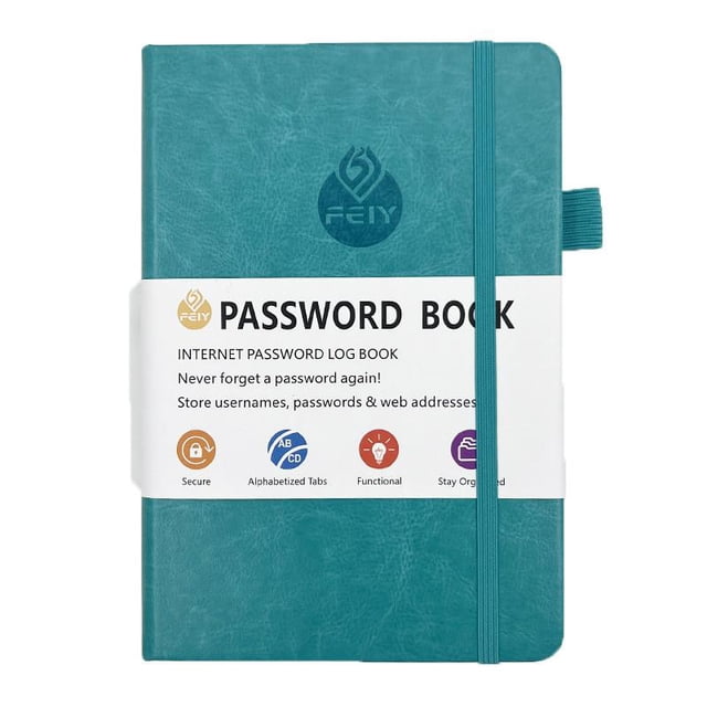 Feltree Password Book, English Address Book, Telephone Book, -border Dedicated Notebook