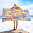 thumbnail image 1 of Microfiber Beach Towel 30x60 Inch Sandproof Quick Dry Lightweight Travel Towel for Swimming Pool Camping Yoga Picnic Absorbent Compact Multipurpose Bath Blanket for Beach,Pool,Gym,Spa,Outdoor, 1 of 4