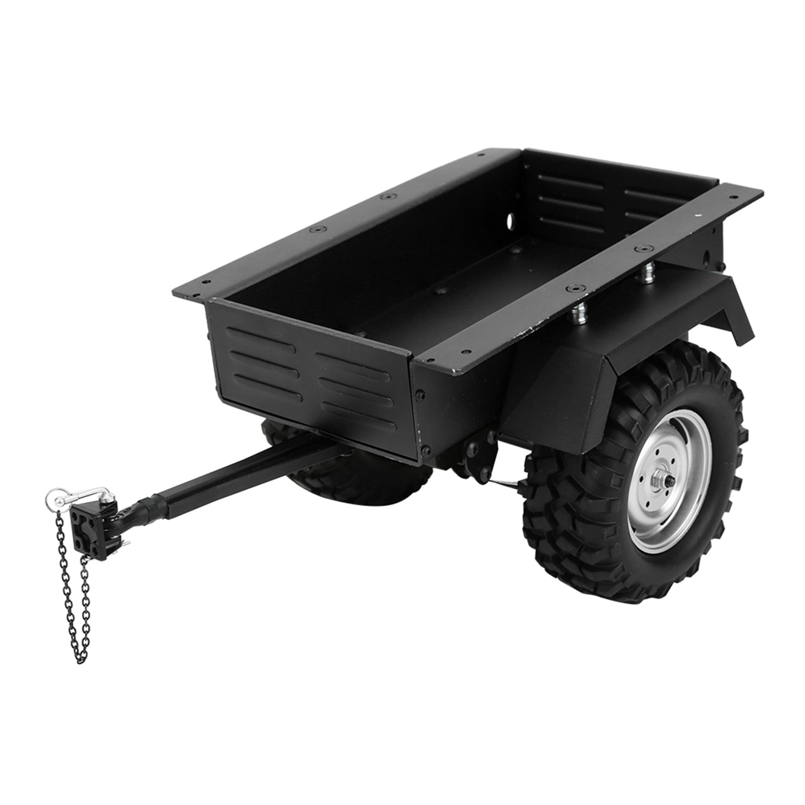 RC Remorque, Tracteur RC Résistant à l'Usure, Véhicule RC pour 1/10 RC Voiture Noir