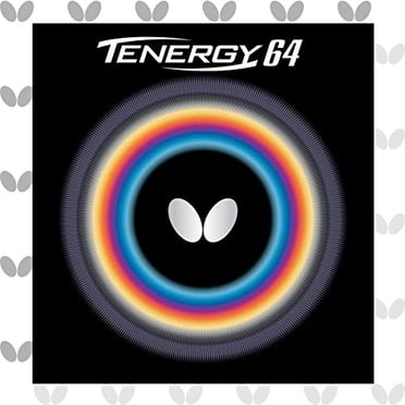 Butterfly Tenergy 64 Table Tennis Rubber Sheet - 1.7 mm, 1.9 mm, or 2.1 mm - Red or Black - 1 Inverted Table Tennis Rubber Sheet - Professional Table Tennis Rubber Sheets